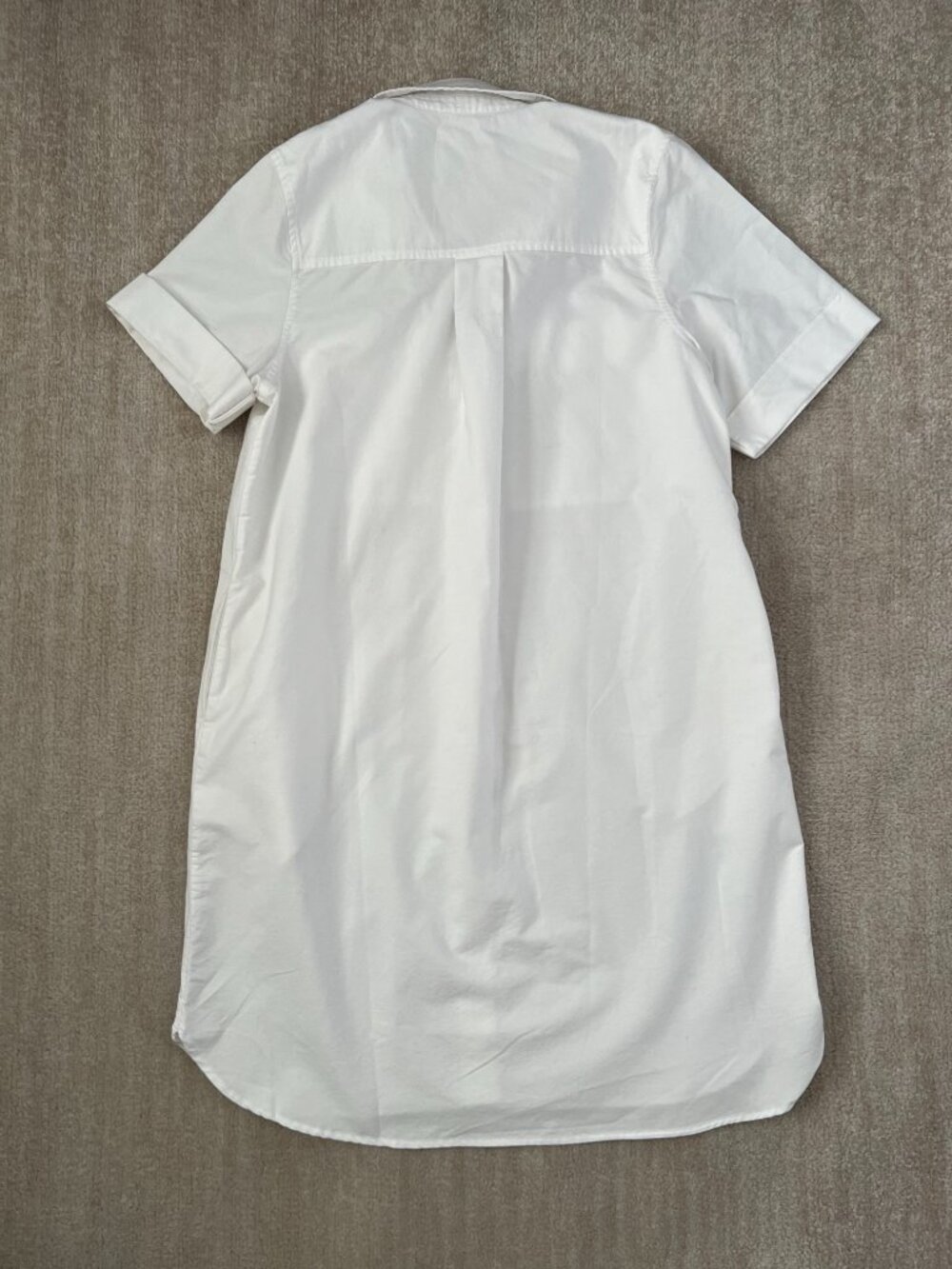 NWT Everlane Oxford Short Sleeve Shirt Dress M White Cotton Summer - Picture 4 of 10